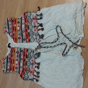 Ginger Embroidered Vest Sz Sm